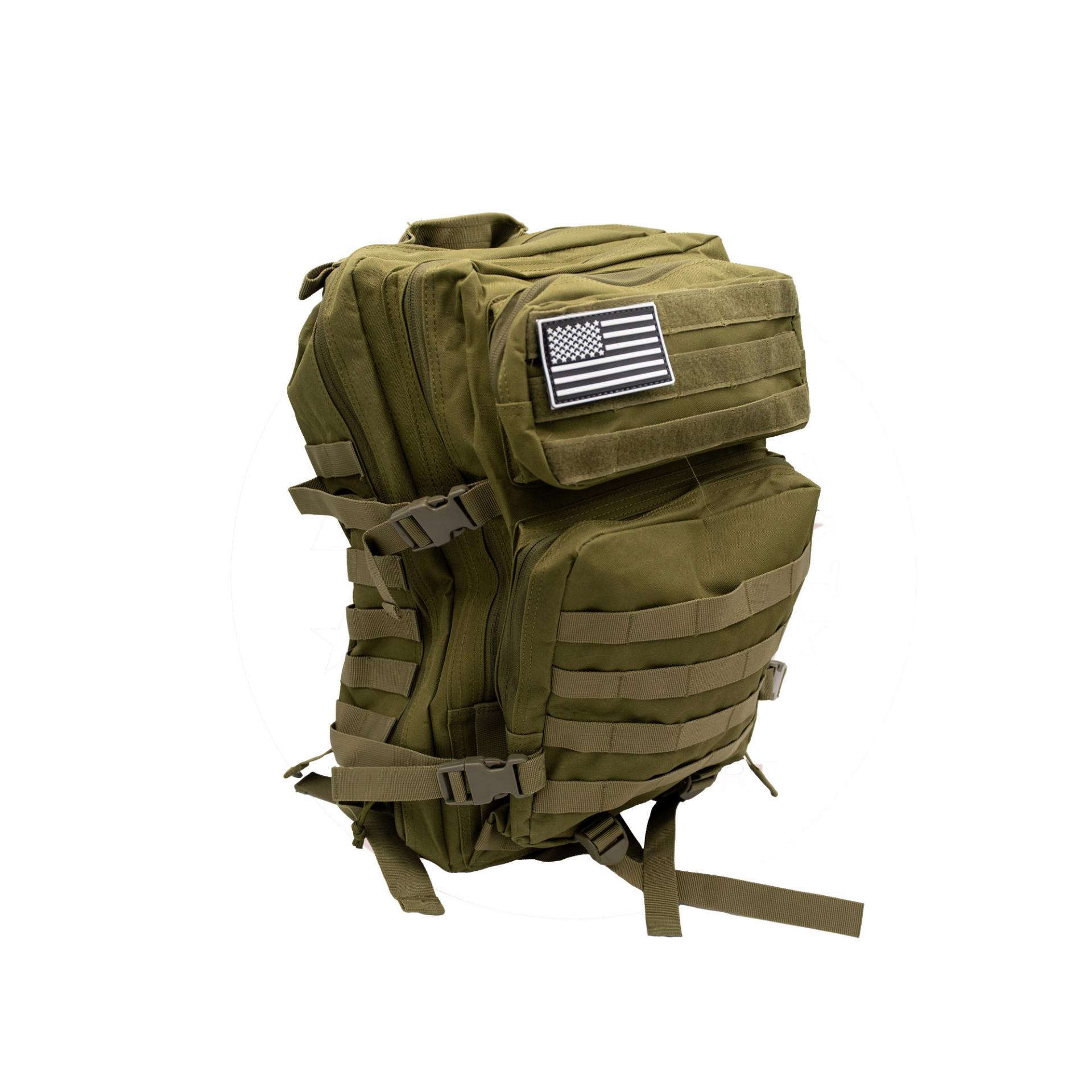 Mochila Táctica MOLLE P0013G Verde Army 40L