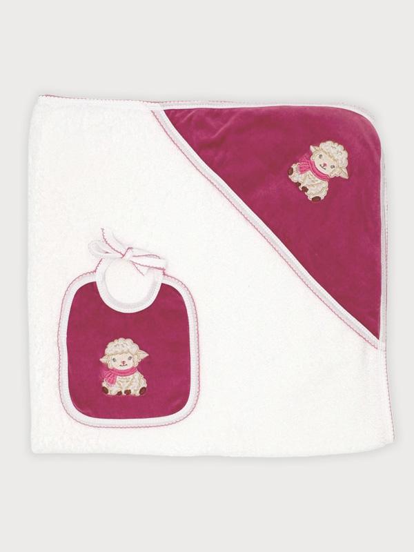 Sardón Conjunto Capa de baño + babero ovejita 730