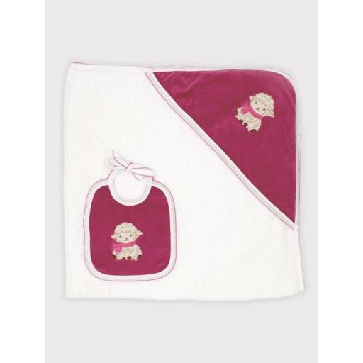 Sardón Conjunto Capa de baño + babero ovejita 730 [0]