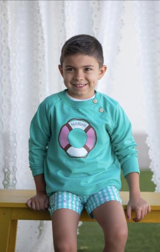 Mon Ptit Bonbon-Sudadera de niño Flotador marine-69-70