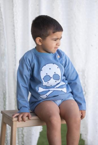 Mon Petit Bonbon-Sudadera Niño calavera y estrellas 164-165 [1]