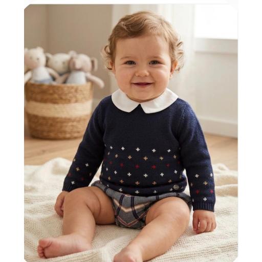 Juliana - Conjunto ranita cuadros y jersey estrellas 25590