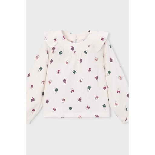 Mayoral- Blusa bambula estampada 4147 [0]