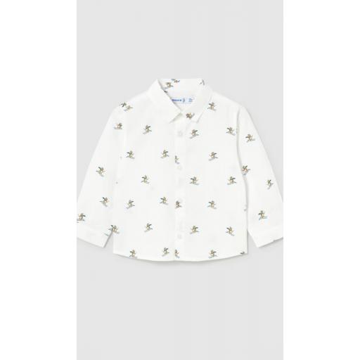 Mayoral- Camisa m/l estampada esquiador 2110