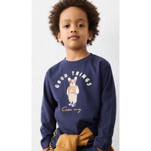 Mayoral- Camiseta m/l print perro  [1]