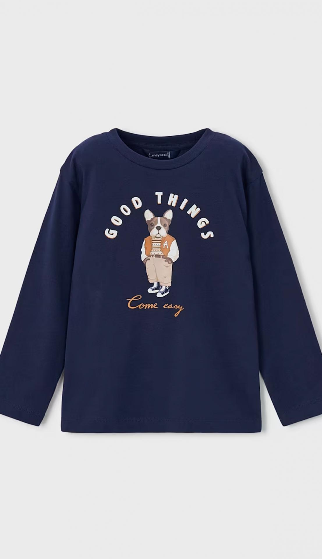Mayoral- Camiseta m/l print perro