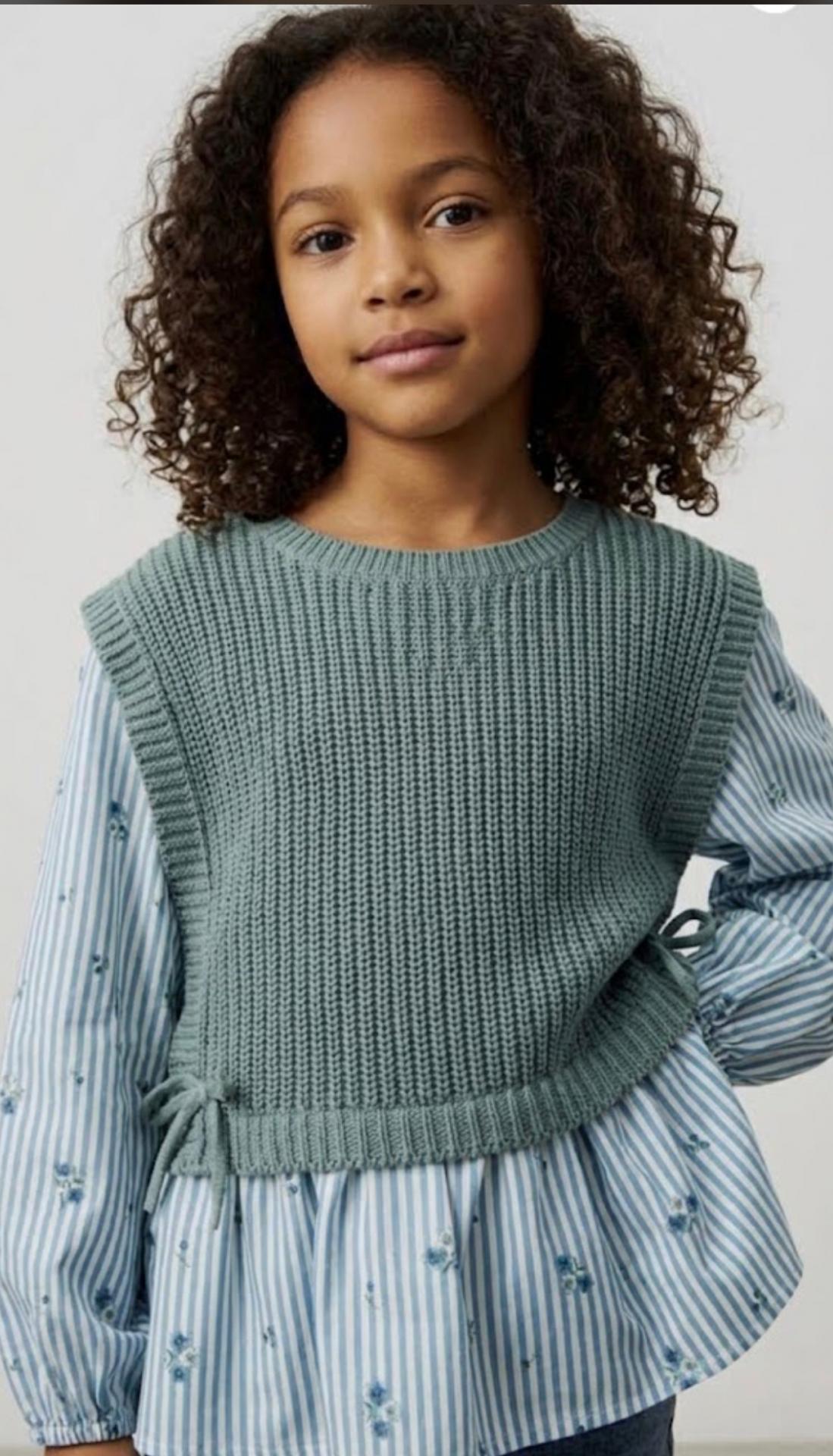 Mayoral- Top chaleco combinado 4036