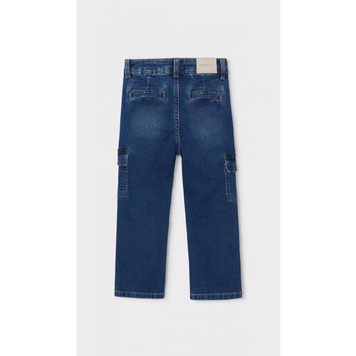 Mayoral- Pantalón soft denim cargo 4510 [0]