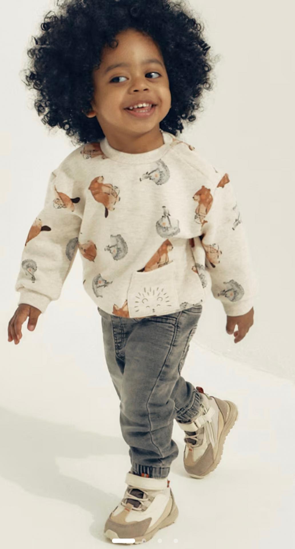 Mayoral-Pantalón soft denim jogger oscuro 2543