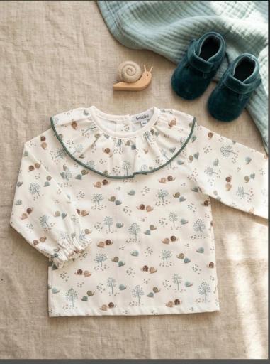 Babidu- Camisa C/volante Natura 81814