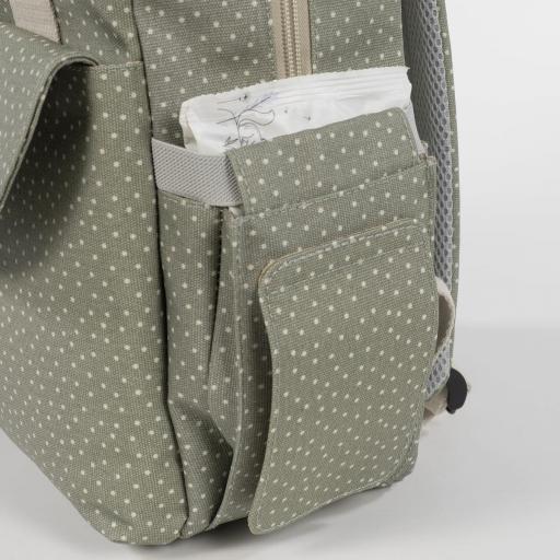 Walking Mum - Mochila topitos poppy verde 322 [2]