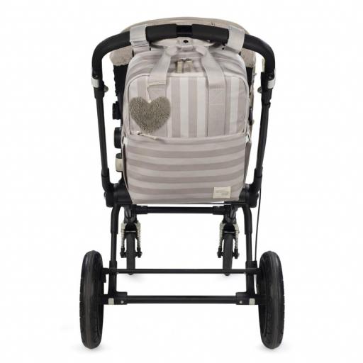 Walking Mum - Mochila bebé rayas Sintra Beig 511 [4]