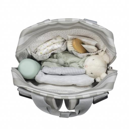 Walking Mum - Mochila bebé rayas Sintra verde 512 [2]