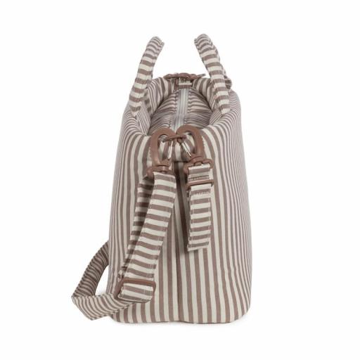 Walking Mum - Bolsa canastilla rayas colección Praline moka  666 [2]