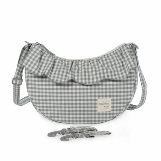 Walking Mum - Bolso crossbody Praliné vichy Matcha o Moka 672 673