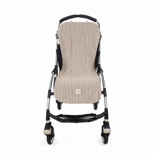 Walking Mum - Colchoneta silla Praliné rayas Moka y Matcha 531 [1]