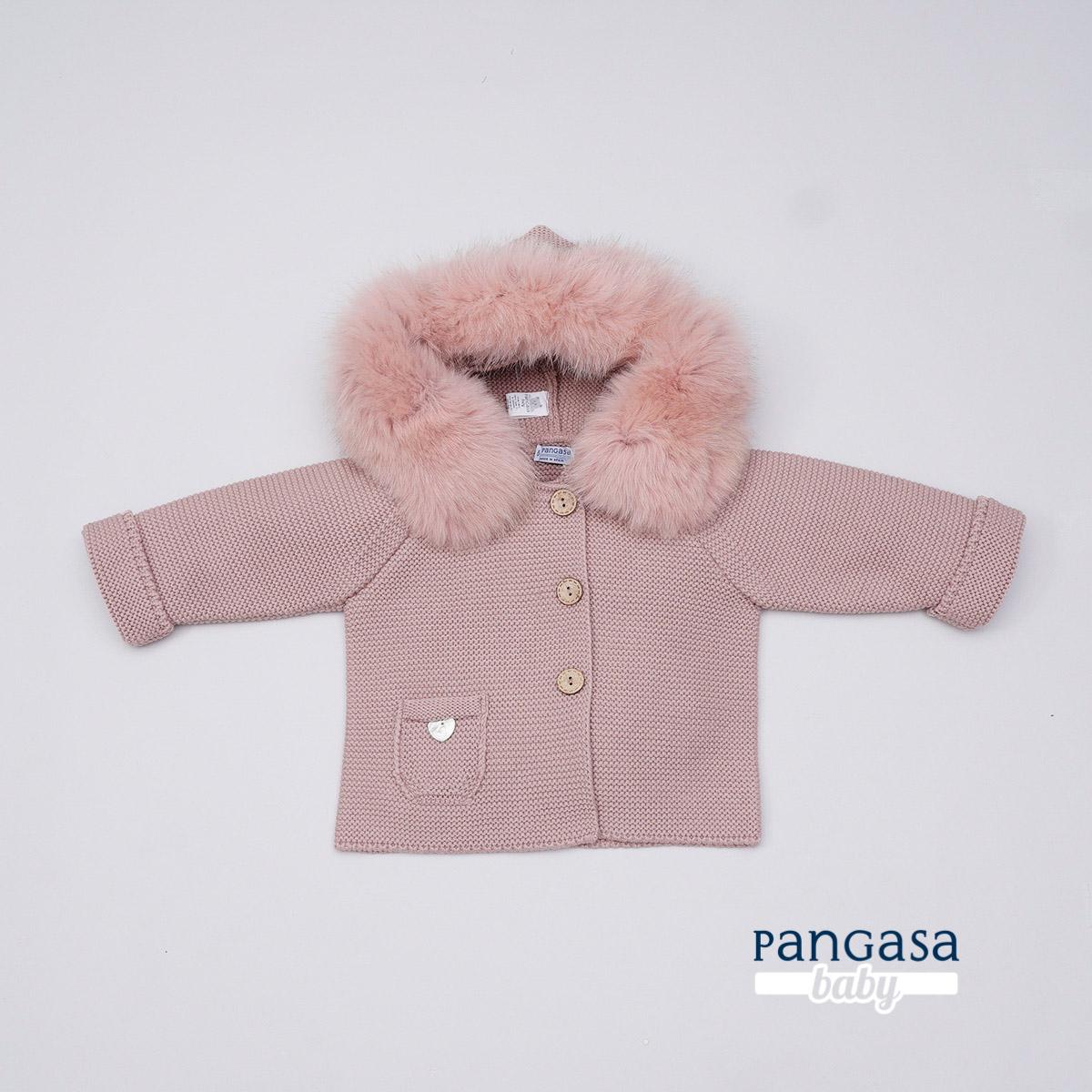 Pangasa - Trenka capucha pelo rosa vintage 1206009