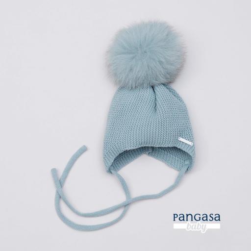 Pangasa - Gorro orejero con pompón pelo sintético o natural 1414410 [7]