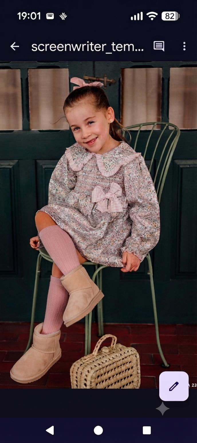 Valentina Bebés - Vestido niña liberty Smock con braguita Kika 231