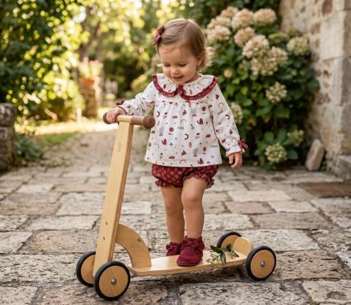 Karola -  Conjunto Infantil Karola de Blusa Volante y Pololo Abullonado Brumaruma [0]