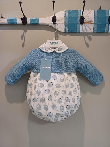 Juliana - Pelele combinado punto y estampado ovejas 25637