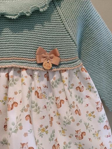 Pangasa - Vestido combinado punto y estampado ardillas 1502310 [1]