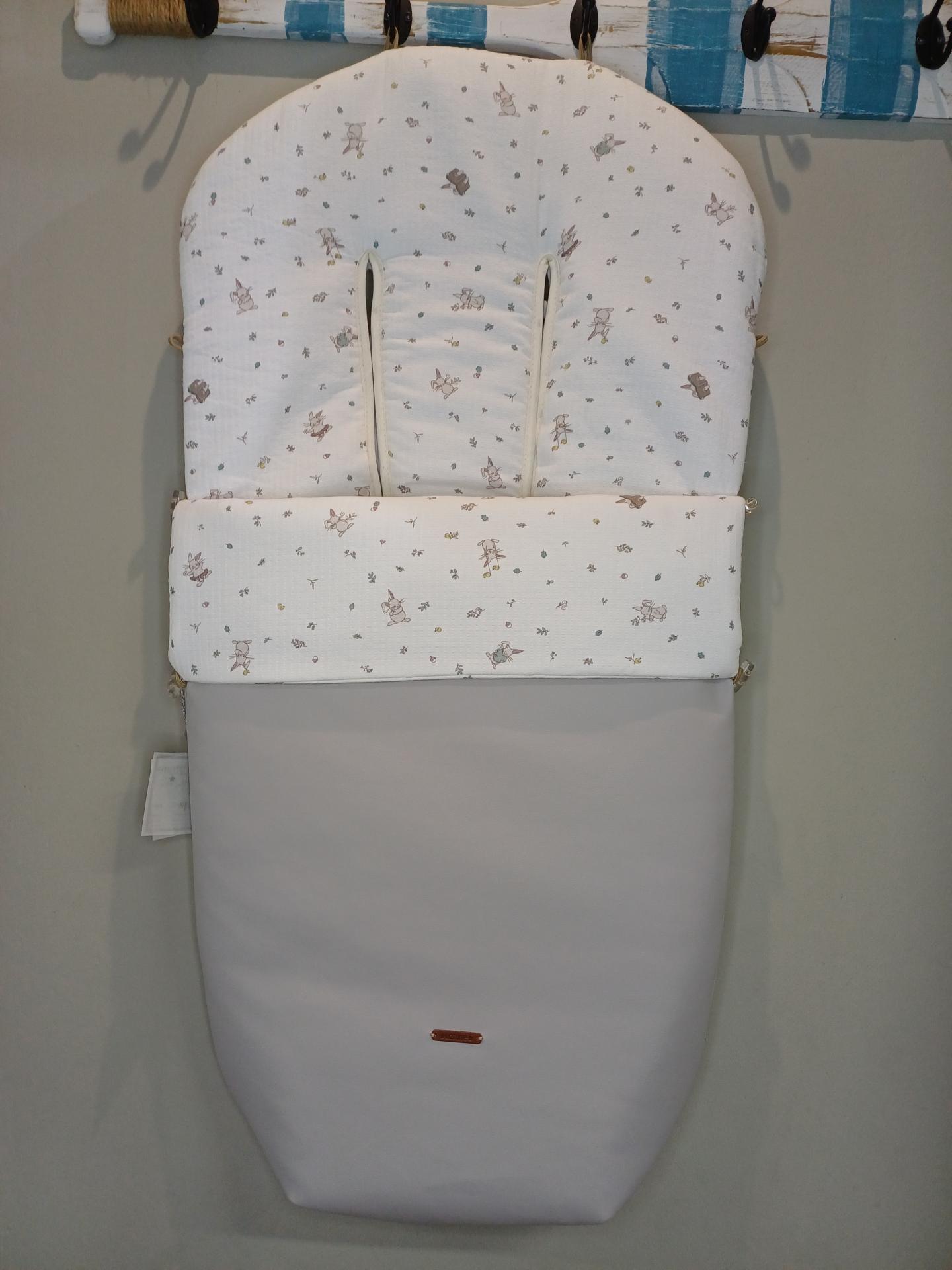 Uzturre - Saco silla universal polipiel gris Maddy GR 58 PO