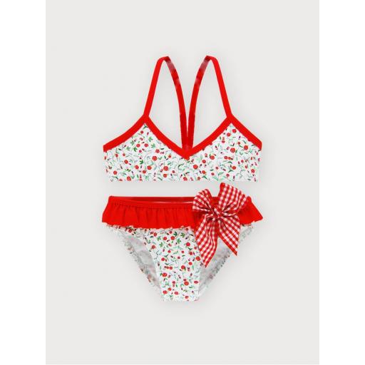 Sardín - Bikini Rojo flores AP-891