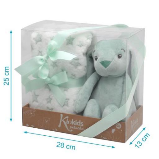 Kiokids - Peluche conejo con mantita estrellas 3871 [2]