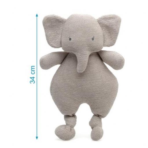 Kiokids - Peluche elefante gris de algodón 3888 [2]