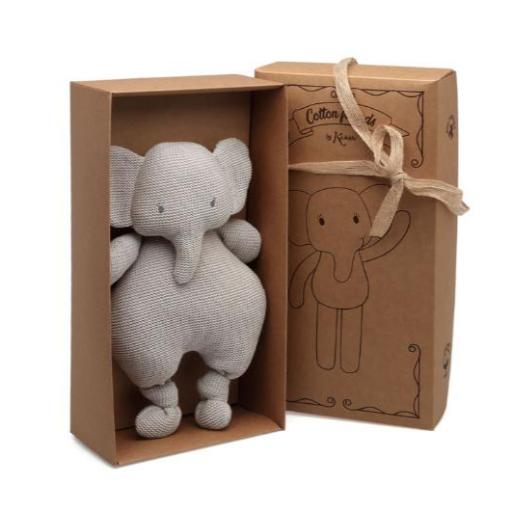 Kiokids - Peluche elefante gris de algodón 3888 [3]