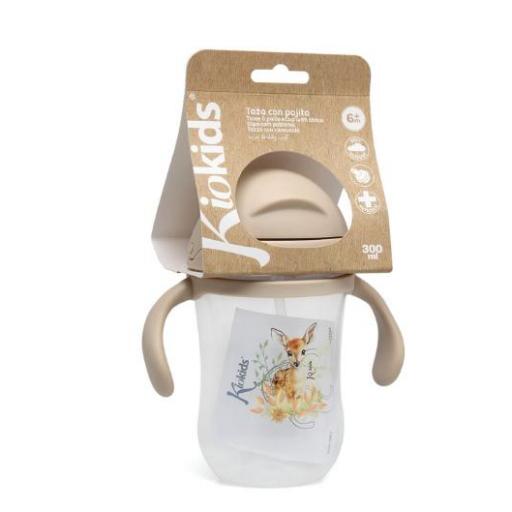 Kiokids - Taza aprendizaje step 300ml asas ciervo beige 4262 [3]