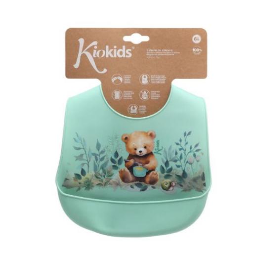 Kiokids - Babero silicona oso verde 3738 [3]