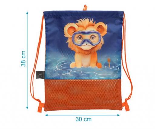 Kiokids - Bolsa red de playa león naranja 5145 [1]