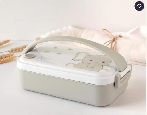 Kiokids - Caja almuerzo acero inoxidable elefante 3897