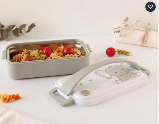 Kiokids - Caja almuerzo acero inoxidable elefante 3897 [1]