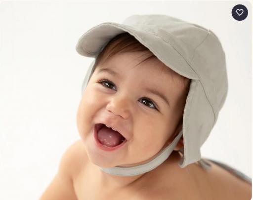 Kiokids - Gorro protección upf 50+ gris 5673 y 5674