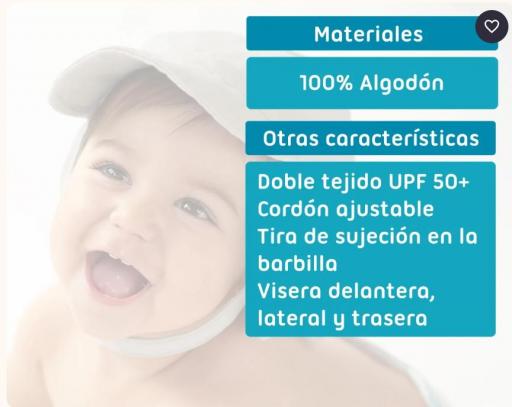 Kiokids - Gorro protección upf 50+ gris 5673 y 5674 [2]