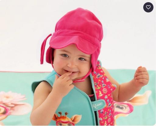 Kiokids - Gorro protección upf50+ fucsia 5748 y 5749 