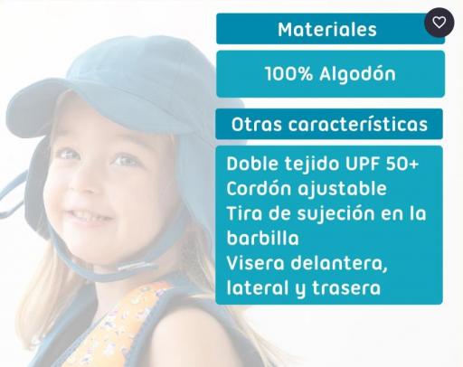 Kiokids - Gorro protección upf 50+ marino 5750 y 5751 [2]