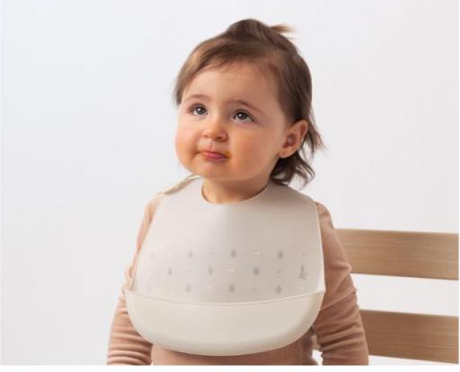 Kiokids - Babero silicona gris 5415 [2]