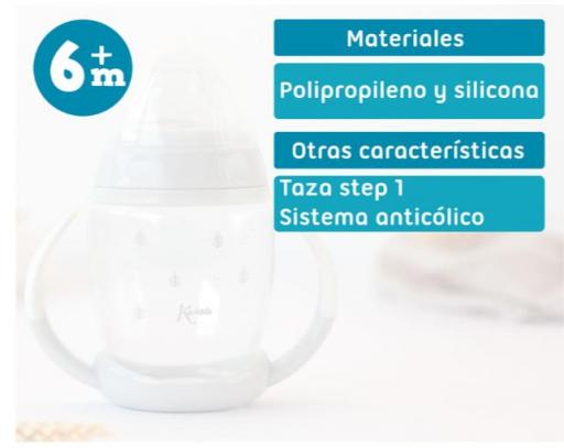 Kiokids - Taza aprendizaje step gris 5399 [2]