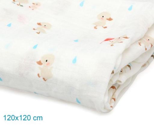 Kiokids - Muselina 120x120 patitos 5307 [2]