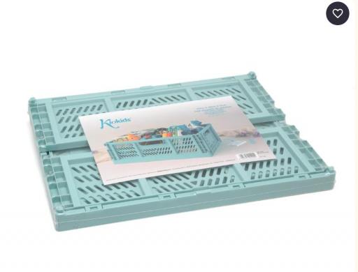 Kiokids - Caja almacenaje plegable salvia 40x30x15 4404 [2]