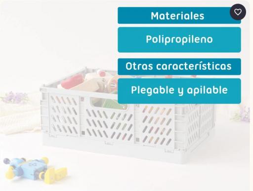Kiokids - Caja almacenaje plegable 30x20x12 4395 [3]