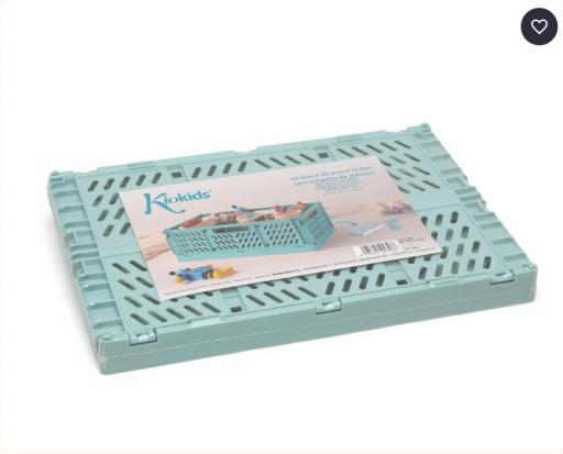 Kiokids - Caja almacenaje plegable 30x20x12 salvia 4398 [2]