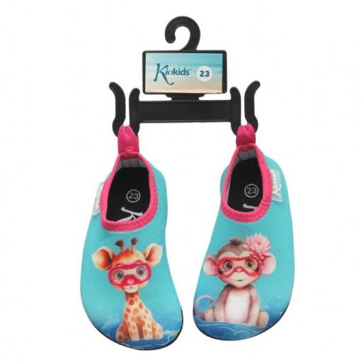 Kiokids - Escarpines fucsia animales 5734 [2]
