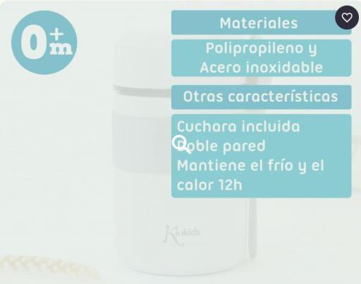 Kiokids - Termo papillero de acero con cuchara gris 3720 [3]