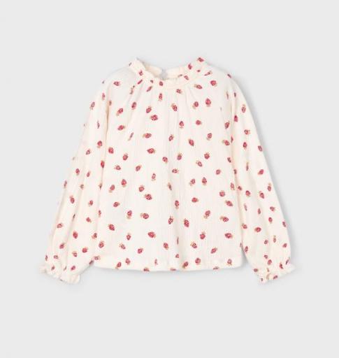 Mayoral - Camiseta m/l bambula fresas 4003 [1]