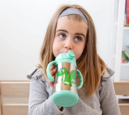 Kiokids - Taza dragón acero inoxidable 5054